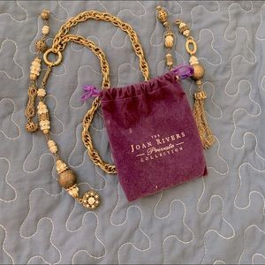 Joan Rivers multi-pendant black,antique,crystals